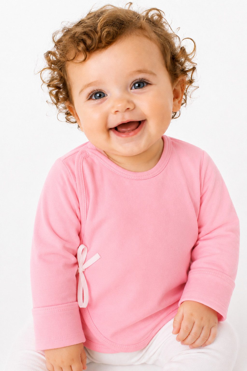 La Bortini Wickelshirt Baby Hemdchen Langarmshirt mit Kratzschutz für Neugeborene (Erstlingshemdchen, Shirt langarm für Jungen und Mädchen)