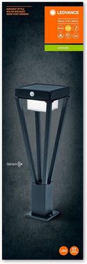 Ledvance LED Gartenleuchte LED Außenleuchte Gartenlampe mit Bewegungsmelder 6W 50cm Wegeleuchte, LED fest integriert, Warmweiß, Bewegungserkennungssensor, Energieeffizient, Wasserdicht, Wetterfest