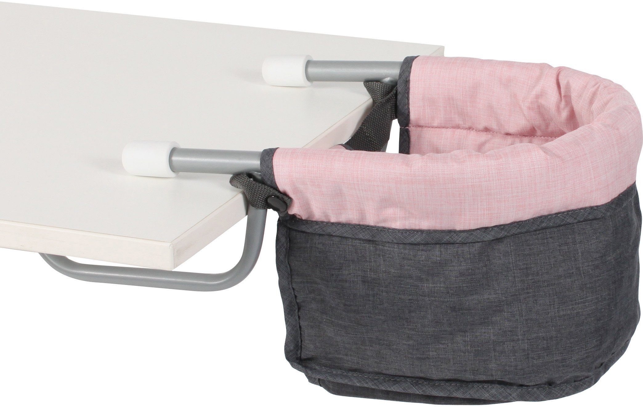 CHIC2000 Puppen-Tischsitz Grau-Rosa