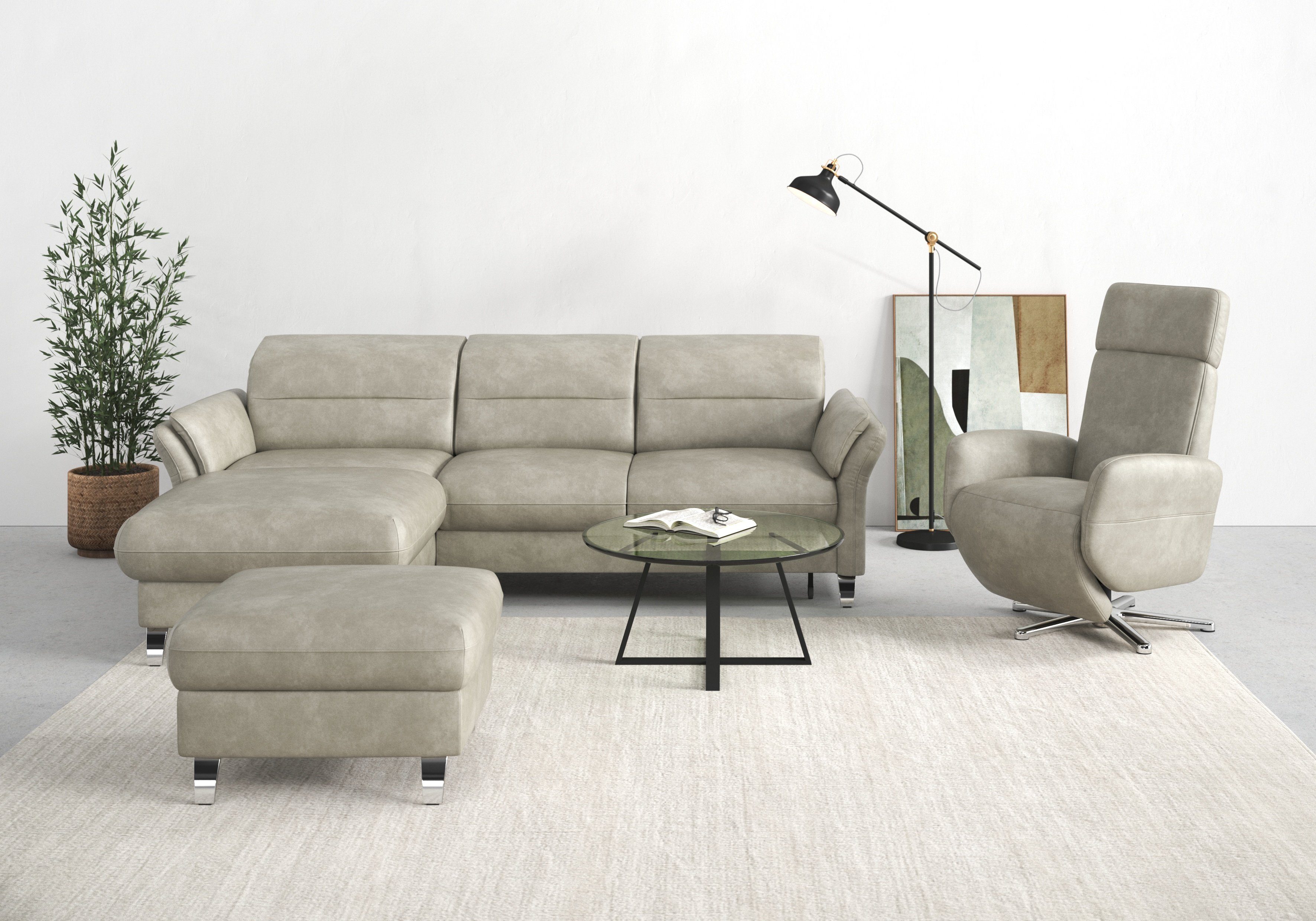 sit&more Ecksofa Grenoble L-Form mit Federkern, günstig online kaufen