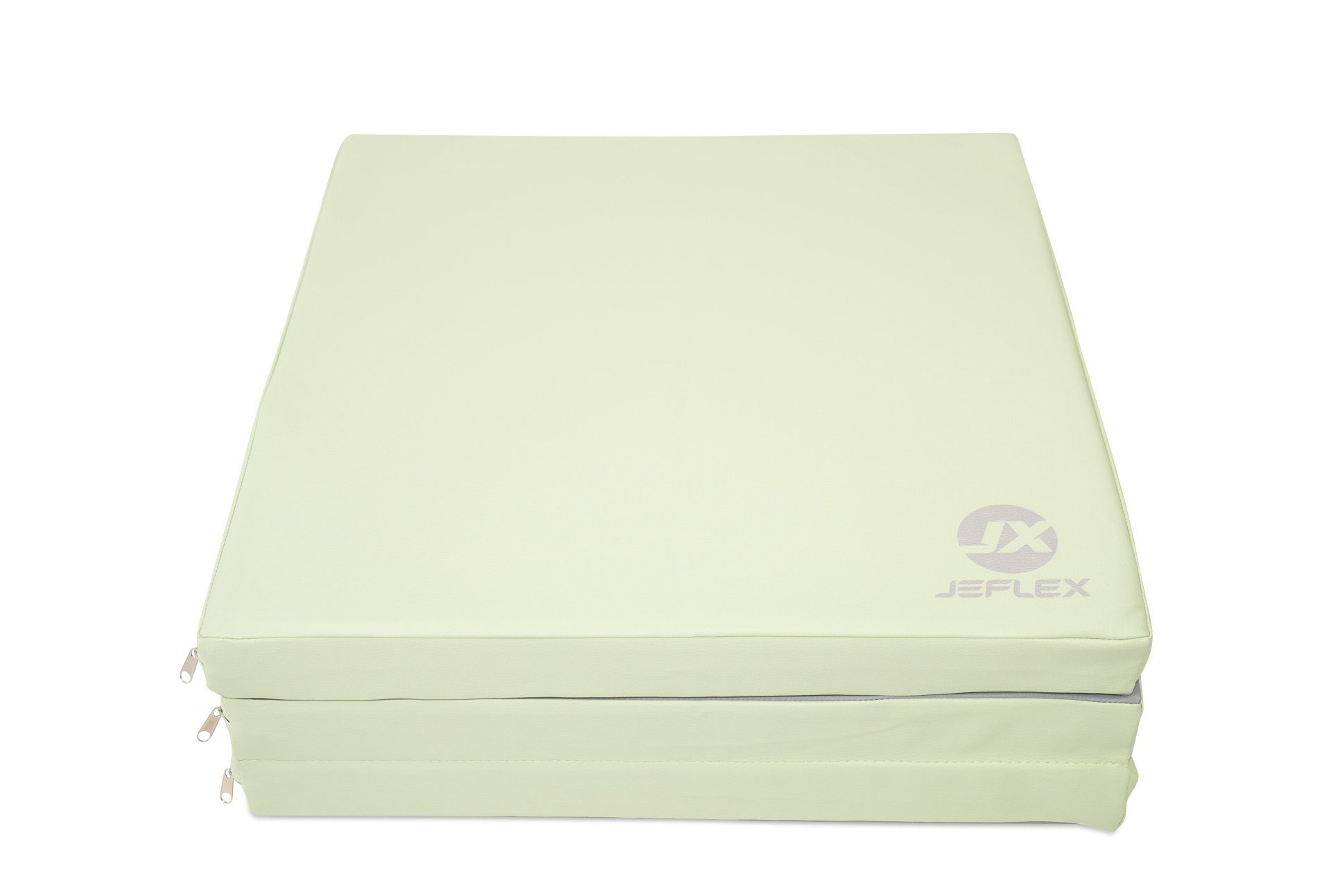 Jeflex Weichbodenmatte Turnmatte klappbar 180 x 60 x 6 cm GRÜN/GRAU Weichbodenmatte, 180cm x 60cm x 6cm, Made in Germany