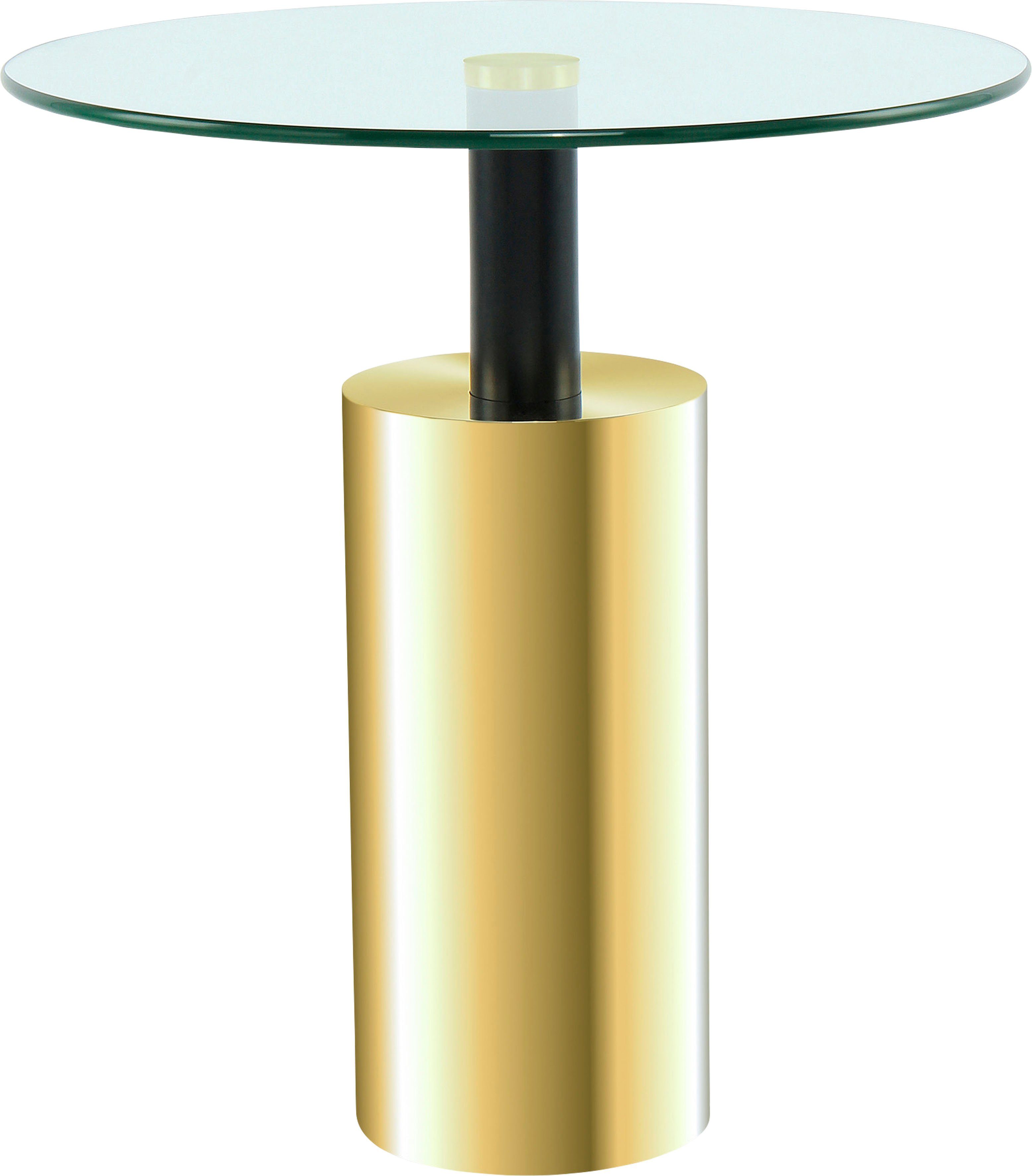 Kayoom Beistelltisch Beistelltisch Rosanna 525, Runde Tischplatte, edles Design, zeitlose Farben, Sockel: Ø 15 cm