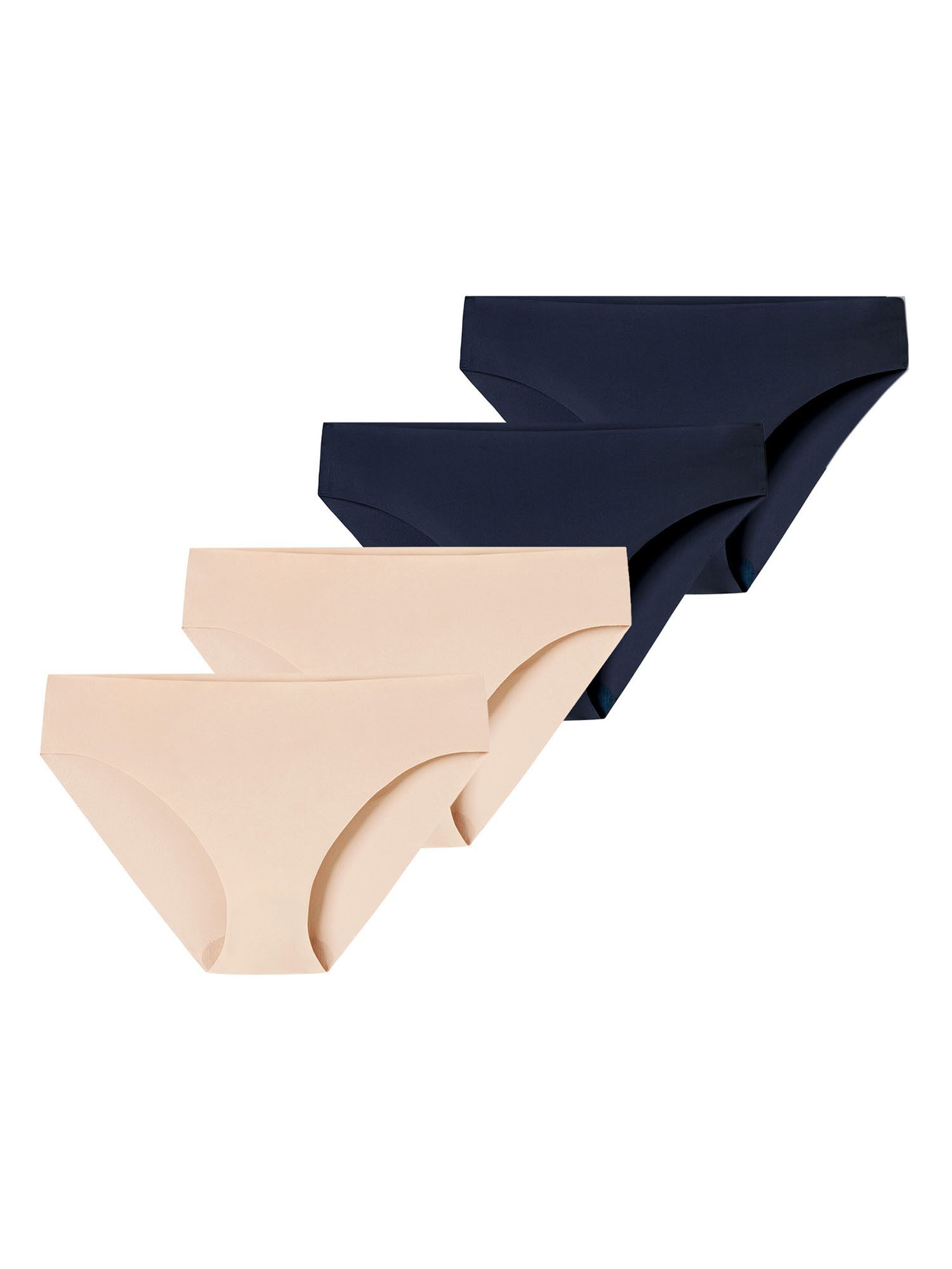 Schiesser Slip Invisible Light (4-St) Unterhose, Basic Slip, Slip