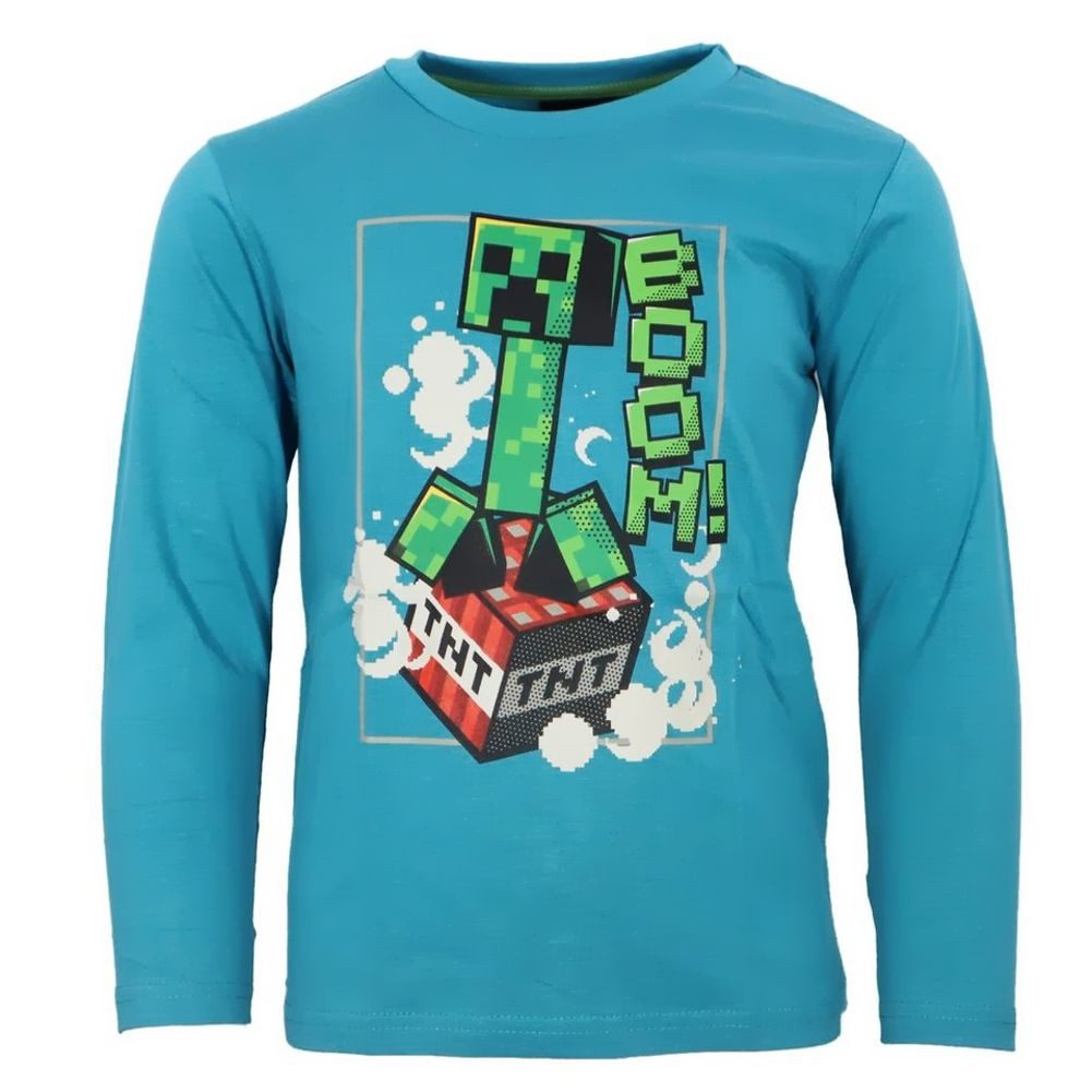 Minecraft Langarmshirt MINECRAFT Langarm T-Shirt Kinder Sweater Sweatshirt Pullover