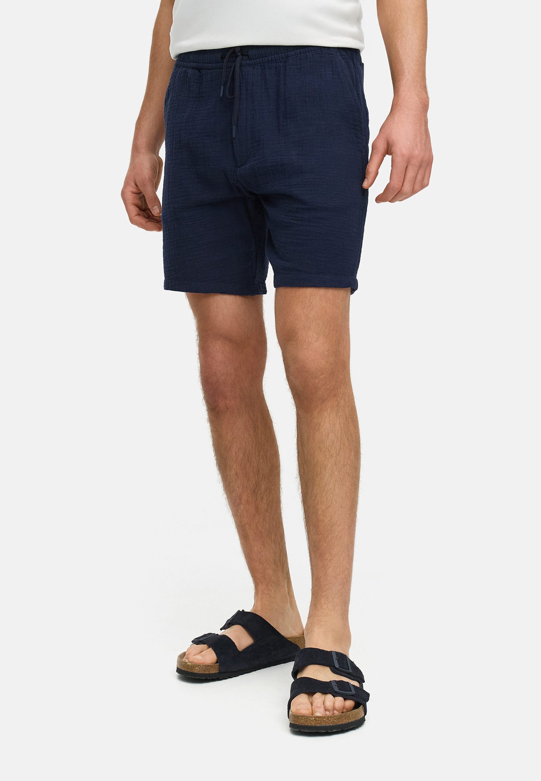 Kronstadt Chinoshorts Herren KSAvery Chino Shorts Herrenshorts luftig-leicht durch doppellagigen Musselin