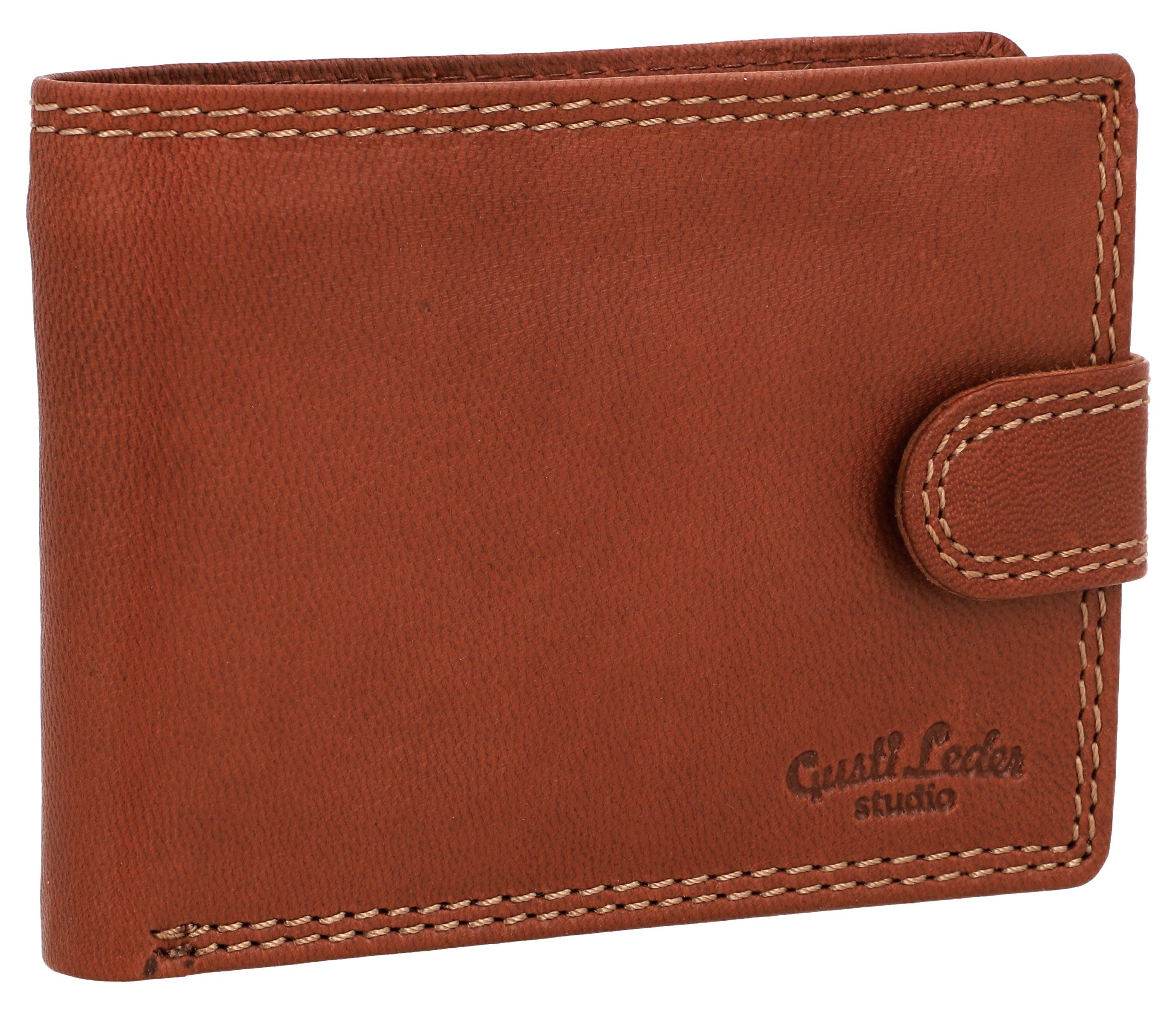Gusti Leder Geldbörse Gusti Leder Geldbörse Gustav (Querformat, 1-tlg., Querformat)