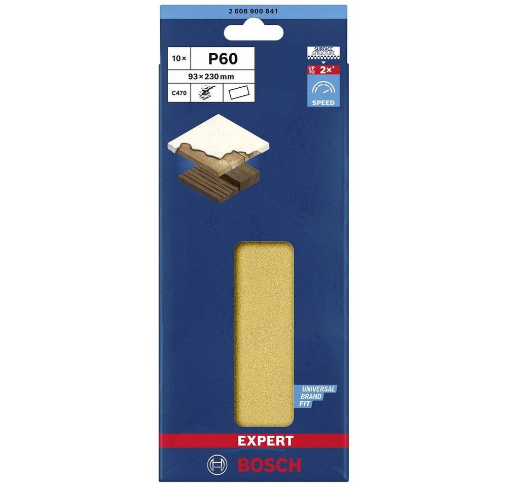 Thumbnail - BOSCH Schleifpapier Schleifpapier ohne Löcher für Schwingschleifer, ungelocht