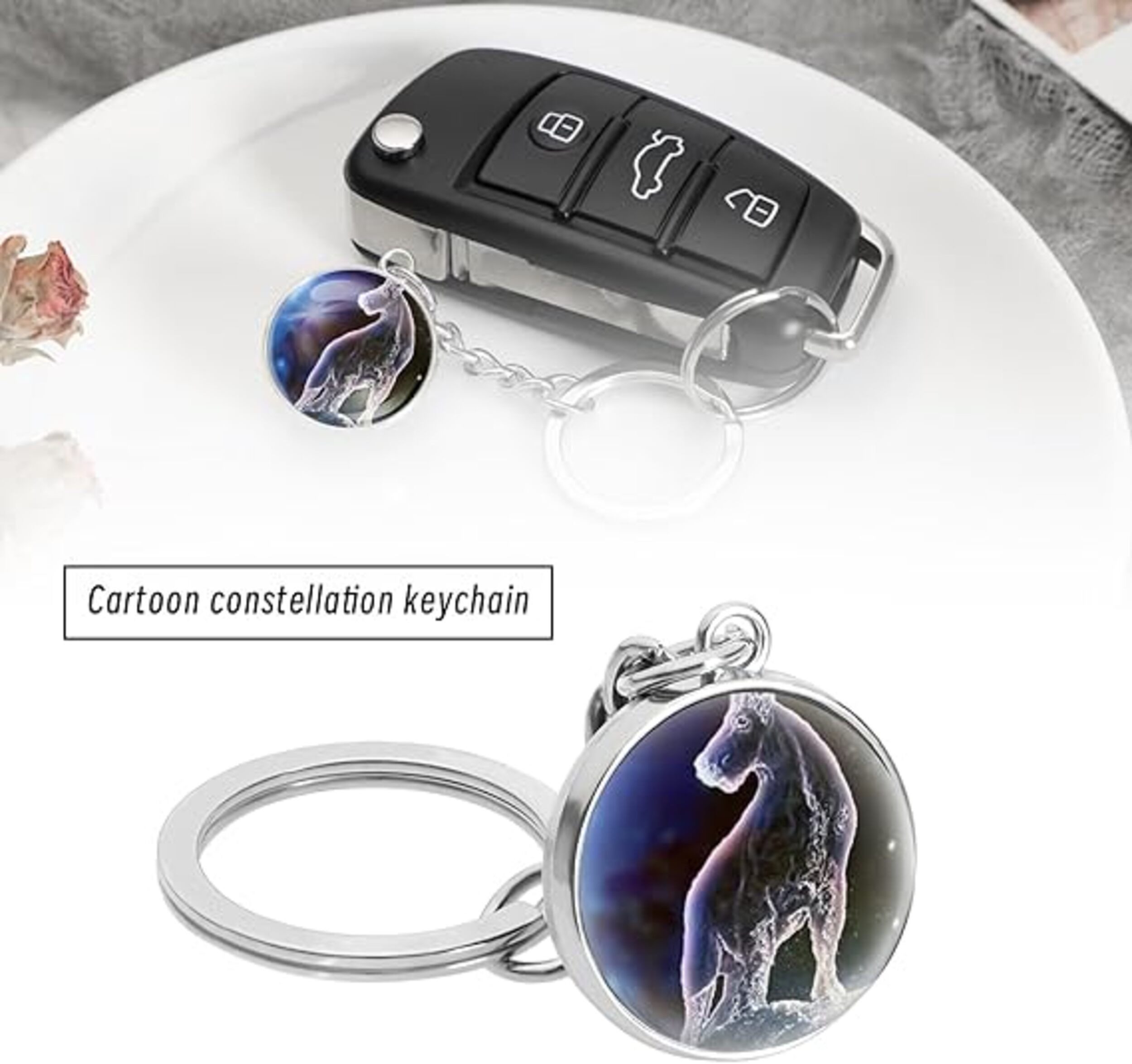 Stelby Schlüsselanhänger mit Gravur Steinbock Sternzeichen Schlüsselanhänge günstig online kaufen