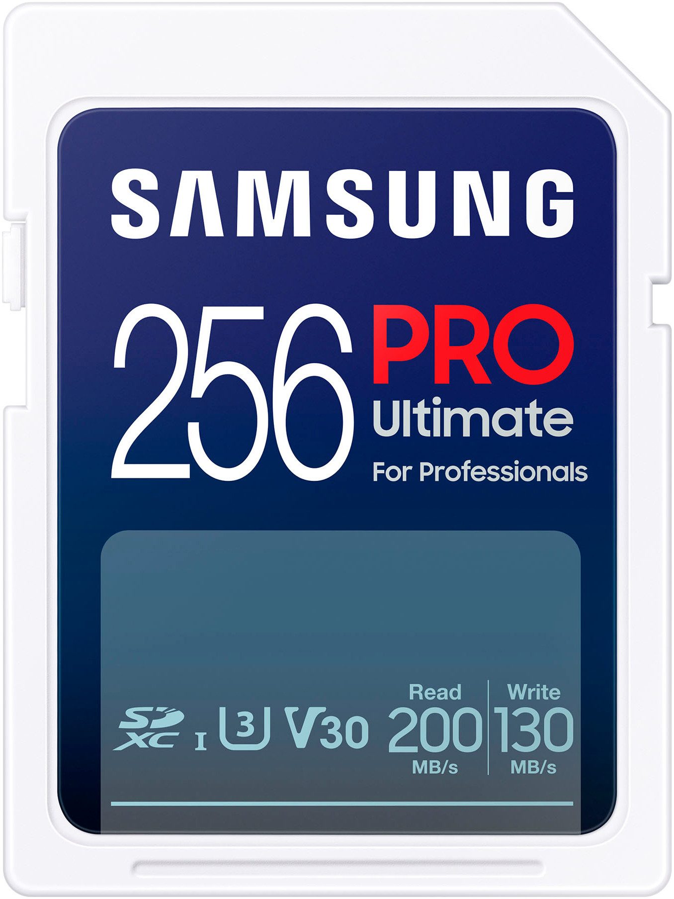 Samsung PRO Ultimate UHS-I SD Speicherkarte (256 GB, Video Speed Class 30 (V30)/UHS Speed Class 3 (U3), 200 MB/s Lesegeschwindigkeit)