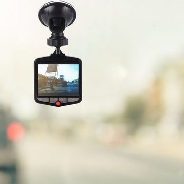 Retoo Autokamera Dashcam 170° Weitwinkel Nachtsicht Recorder Bewegungsmelder Dashcam (HD-Auto-DVR, Windschutzscheibenhalterung, Auto-Ladegerät, 170°-Weitwinkelobjektiv, G-Sensor, Loop-Aufnahme, IR-Diode)