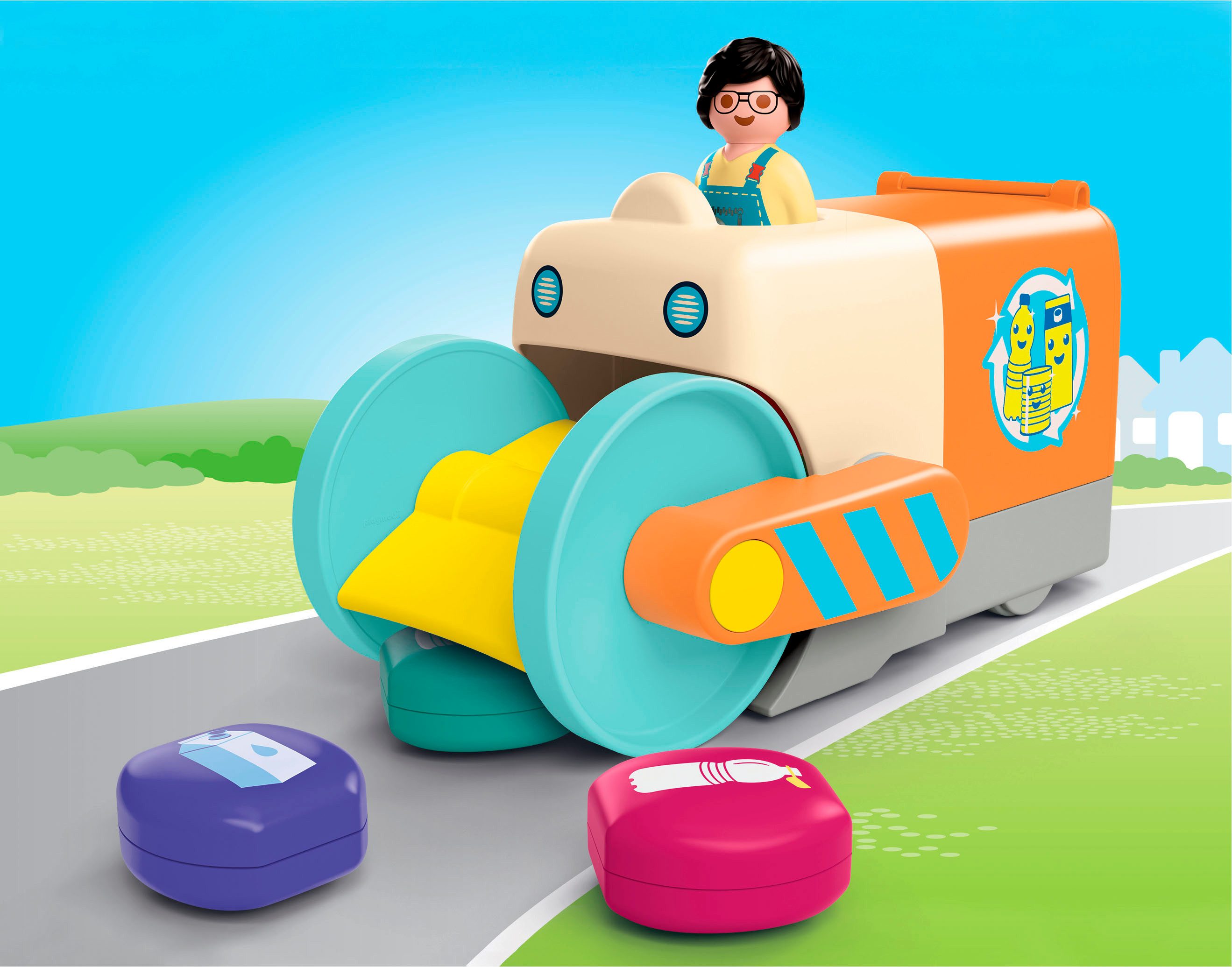 Playmobil® Spaßiges Müllsammelfahrzeug (71774), Junior Konstruktions-Spiels günstig online kaufen