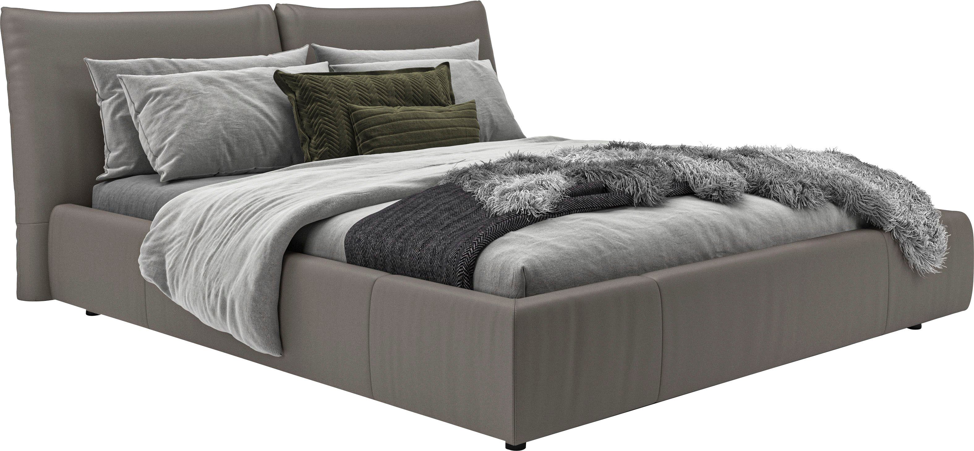 Home affaire Polsterbett Priora in 4 Breiten bis 200cm, auch in NaturLEDER, Cord, belastbar bis 280kg, auch Überlänge 220 cm