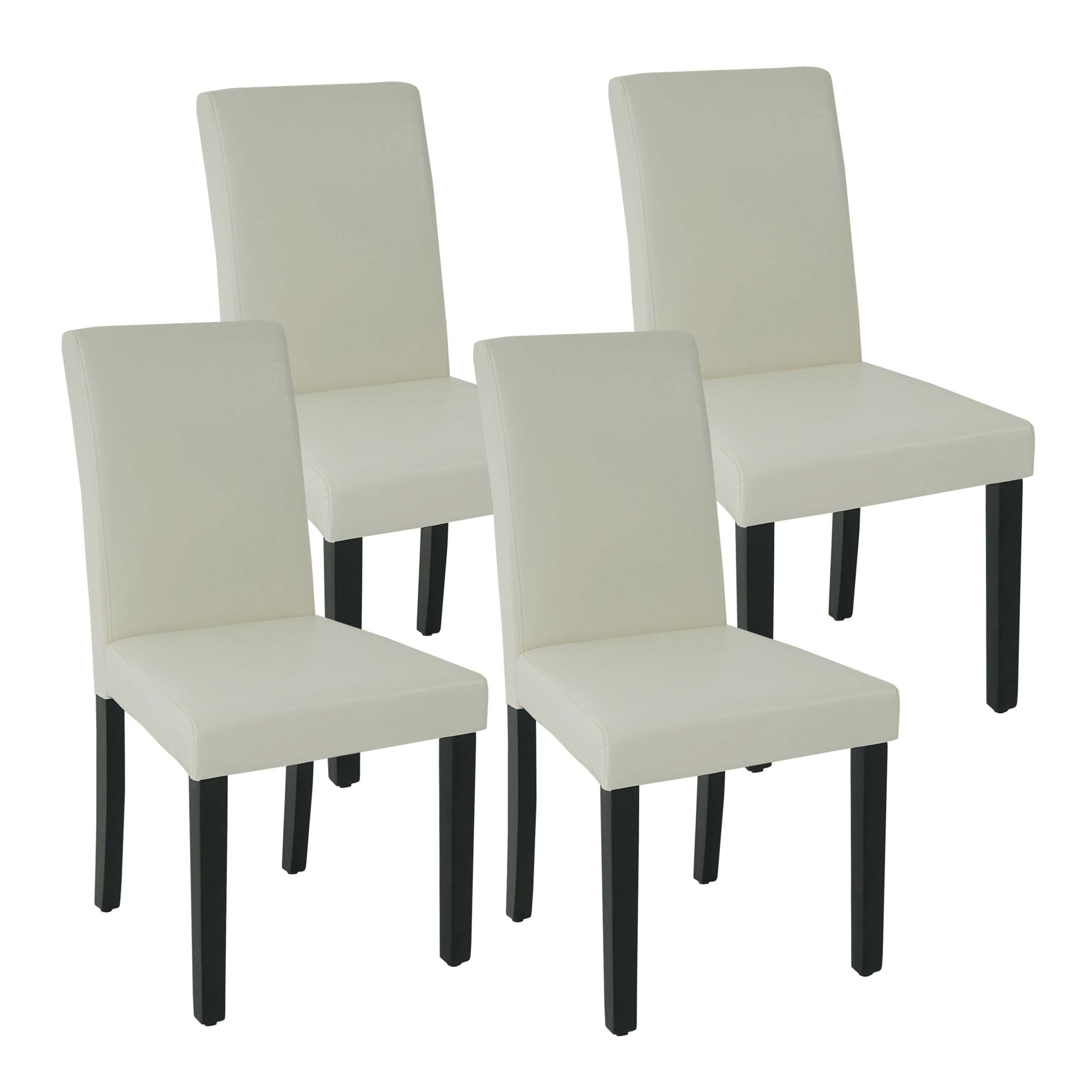 MCW Esszimmerstuhl MCW-J99 (Set, 4 St), Max. Belastbarkeit pro Stuhl: 120 kg, Modernes Design creme-weiß | creme-weiß