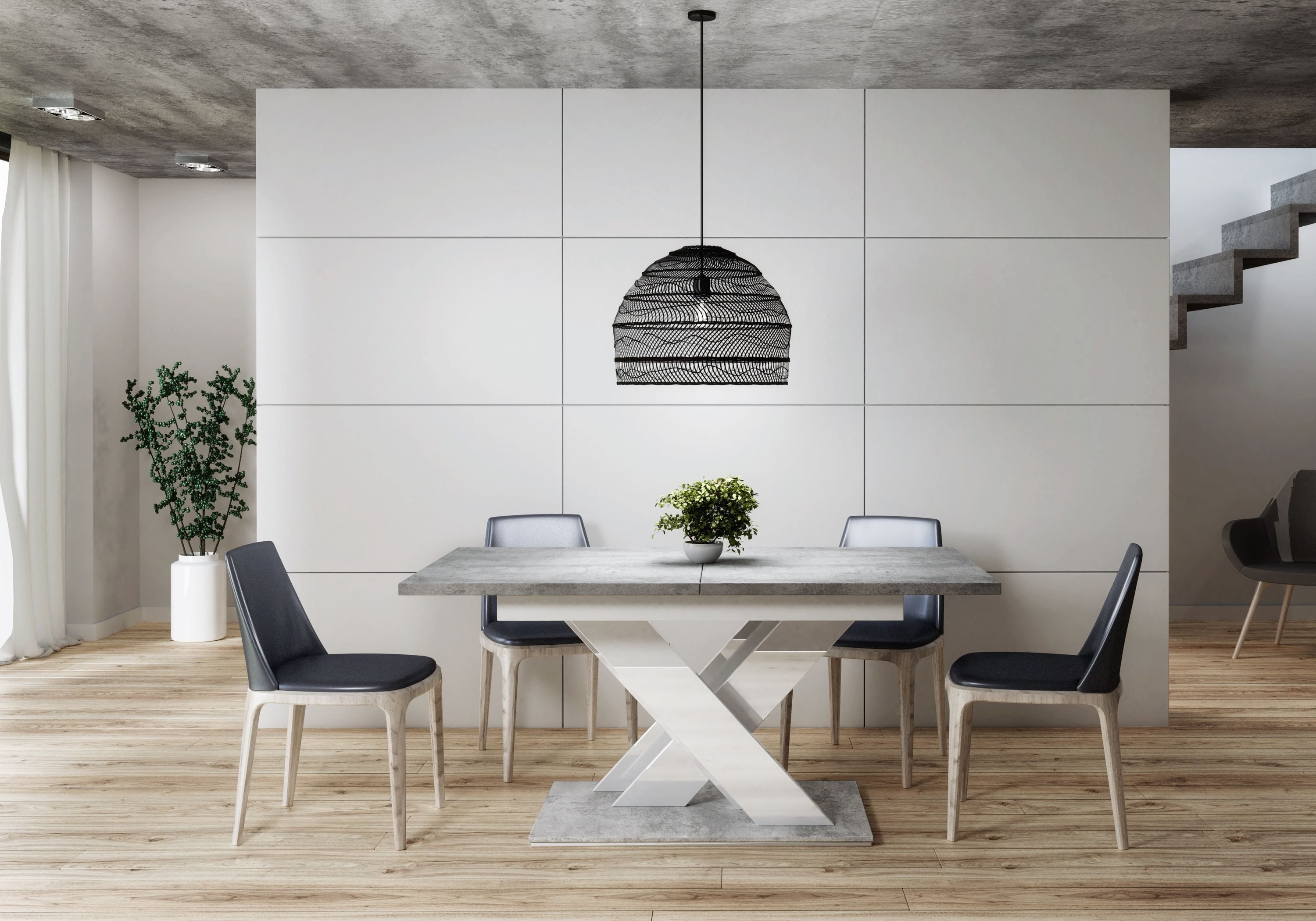 designimpex Esstisch Design PA-222 Tisch ausziehbar 140 - 180 cm Esszimmer