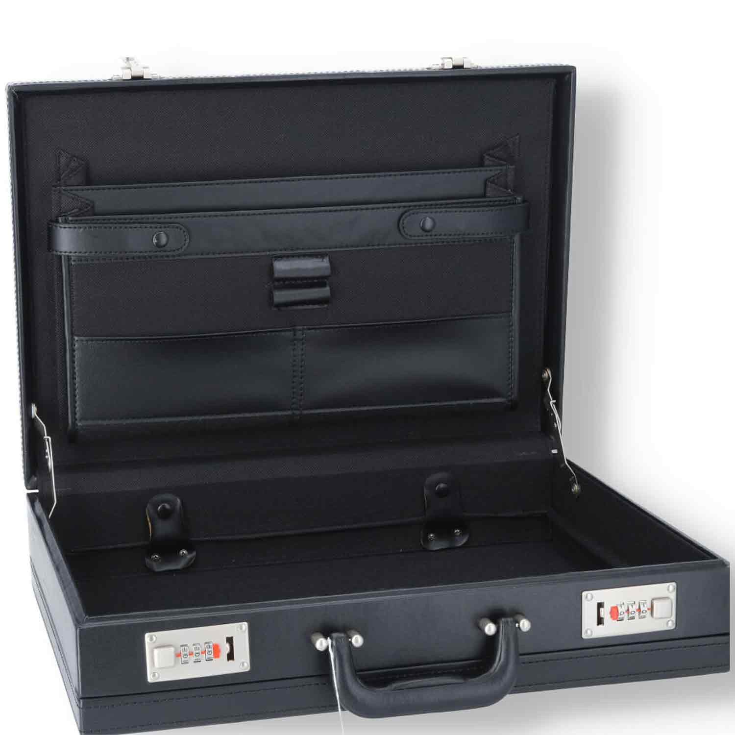 d & n Lederwaren Umhängetasche d & n Lederwaren Aktenkoffer schwarz (1, 1-tlg., 1)