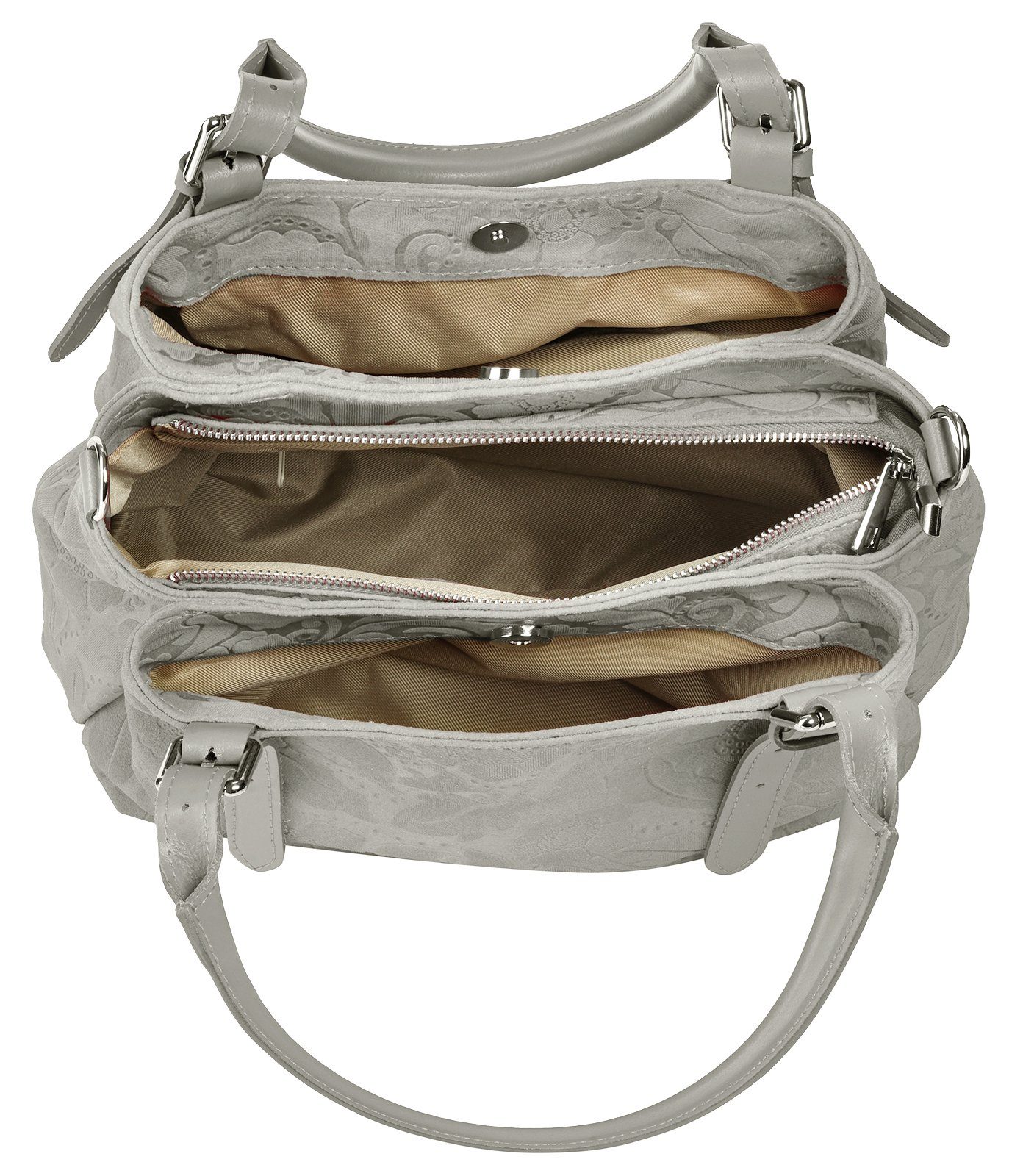 Samantha Look Henkeltasche, echt Leder, Made in Italy