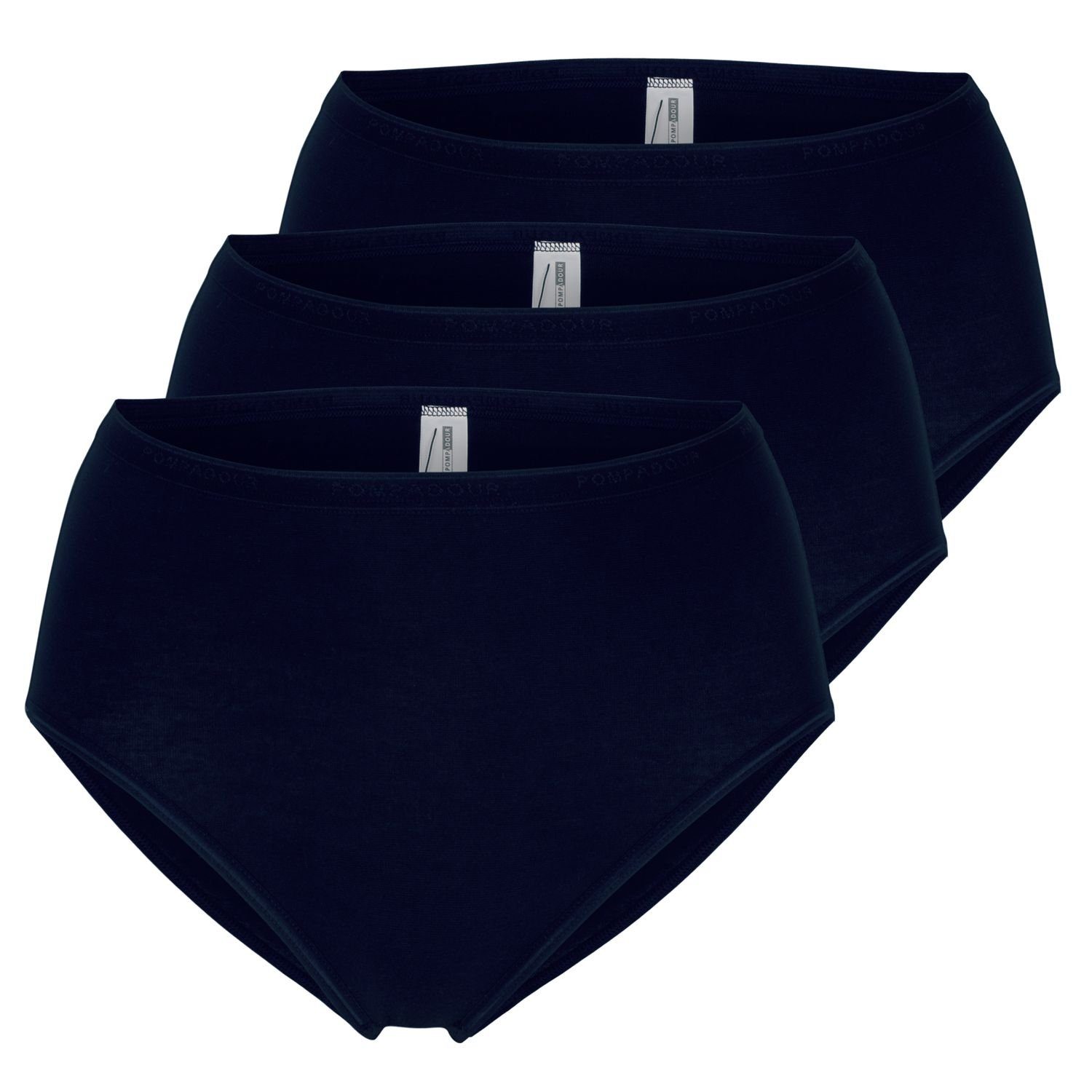 Pompadour Slip (3-St) Taillenslips in Modal Qualität im 3er Pack Navy