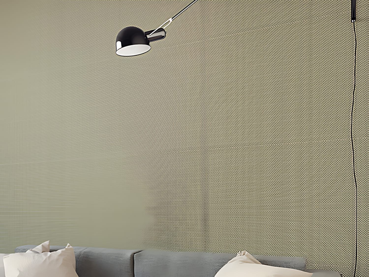 Profhome Prägetapete BA220083-DI Ton-in-Ton Tapete Grafisch oliv silber 5,33 m2, geprägt, Metall-Effekte, Ton-in-Ton, Minimalmuster, unifarben, (1 Rolle, 5,33 qm), heißgeprägte Vliestapete, oliv, silber