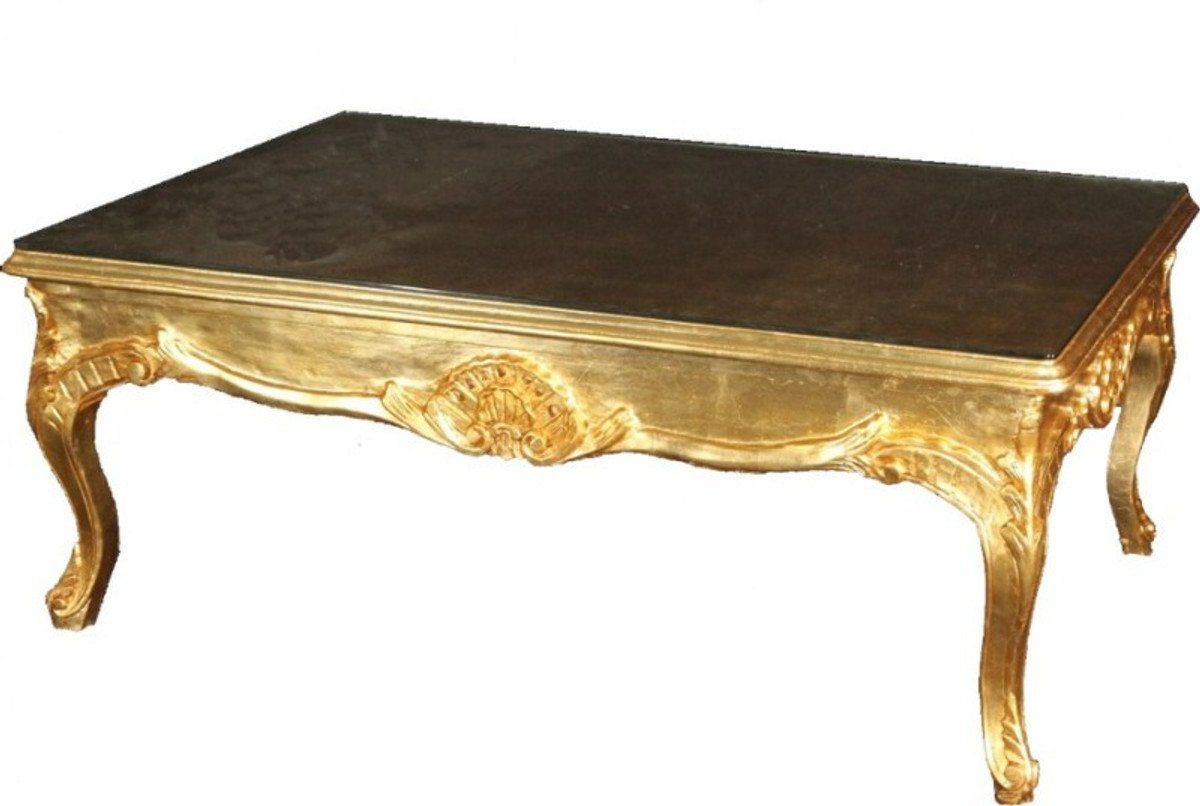 Casa Padrino Couchtisch Barock Couchtisch Gold 120 x 80 cm - Salon Tisch Möbel