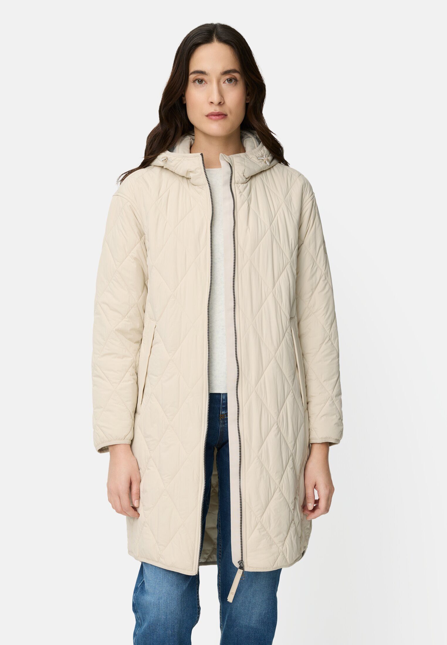 camel active Langmantel mit Taschen Langarm Kapuze Kapuze