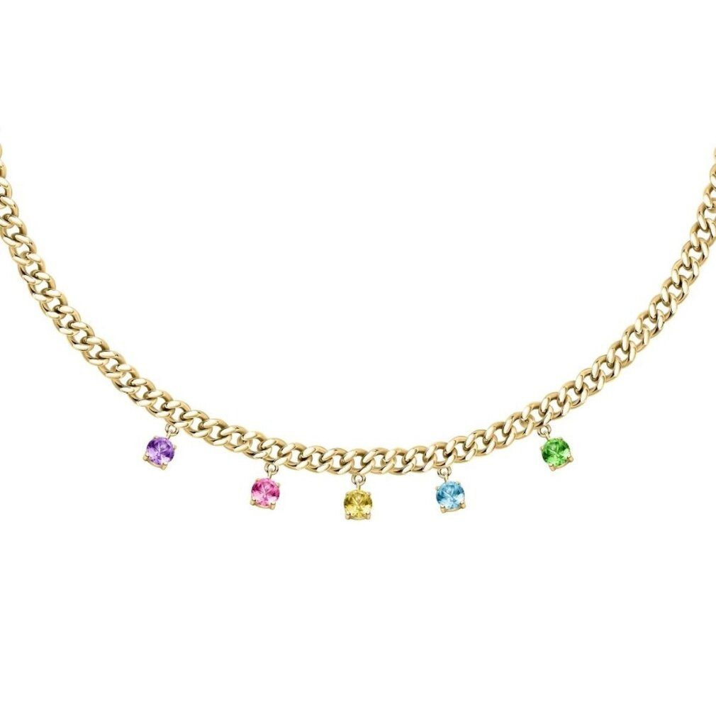 Kette mit Einhänger Luxury gilded necklace with Poetica crystals SAUZ01