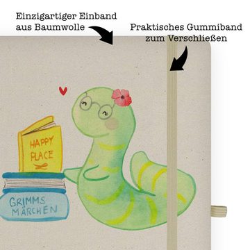 Mr. & Mrs. Panda Notizbuch Buchhändlerin Herz - Transparent - Geschenk, Tagebuch, Notizblock, Sc Mr. & Mrs. Panda, Personalisierbar