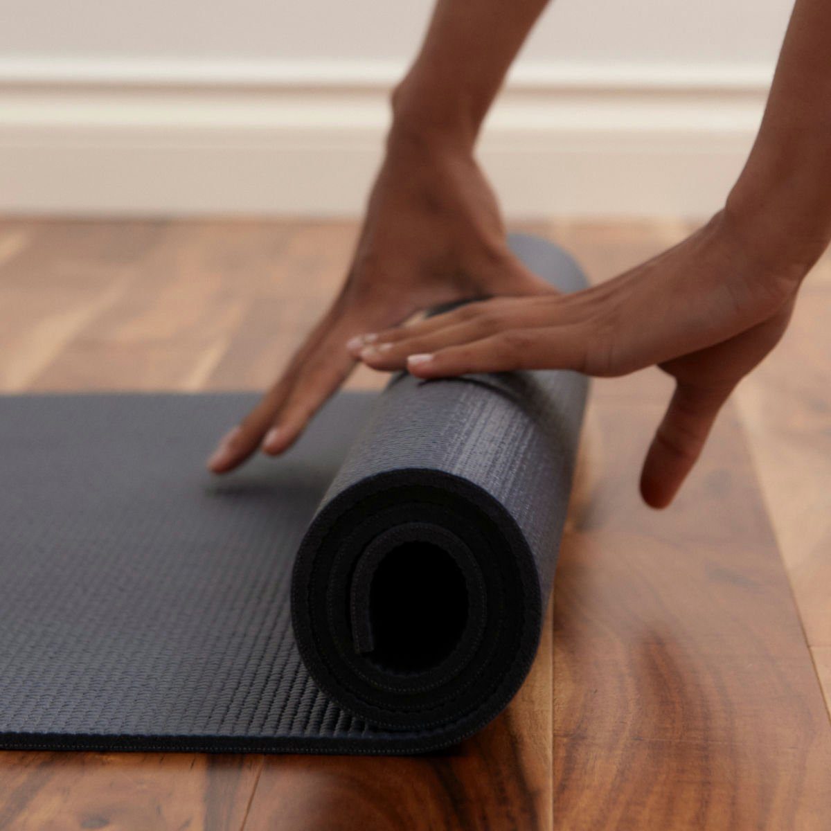 Halfmoon Yogamatte Halfmoon Deluxe Studio Mat Yogamatte, Naturkautschuk, rutschfest, stoßdämpfend, pflegeleicht, hohe Qualität