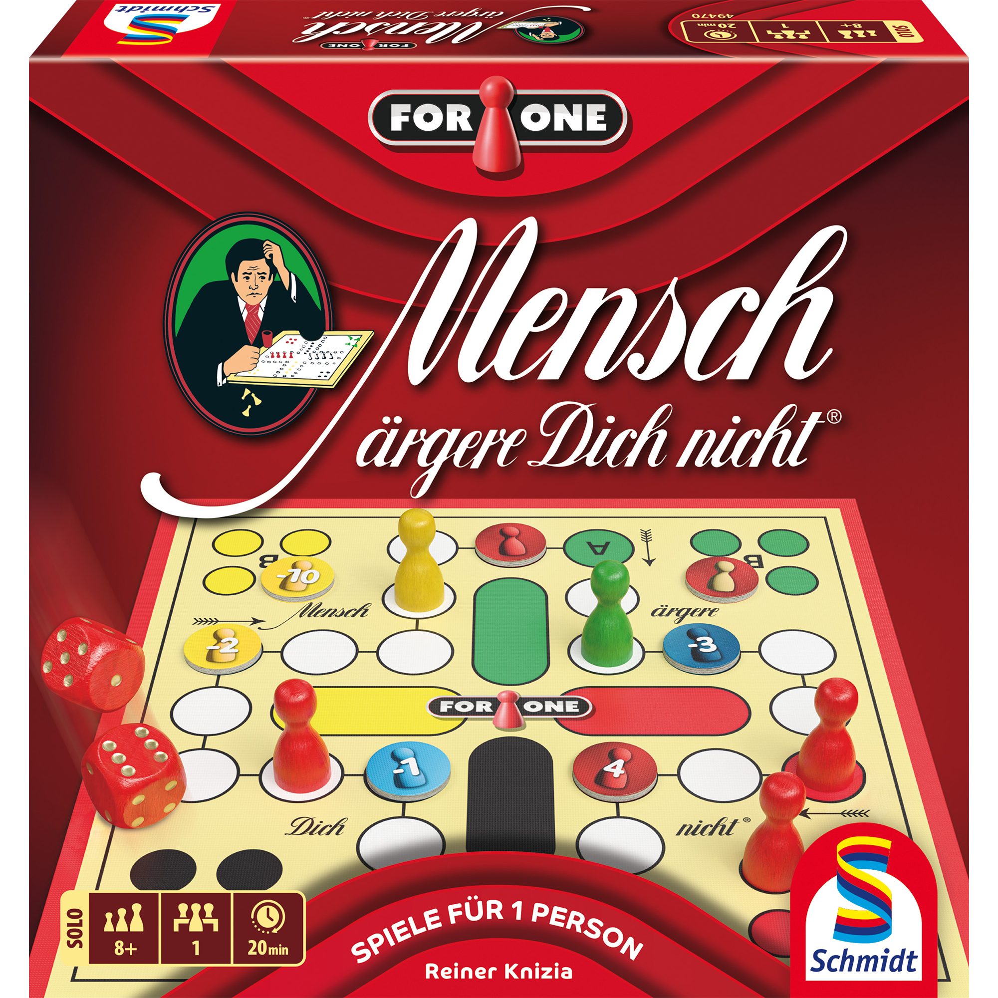 Schmidt Spiele Spiel Schmidt Spiele For One - Mensch ärgere Dich nicht, Brettspiel