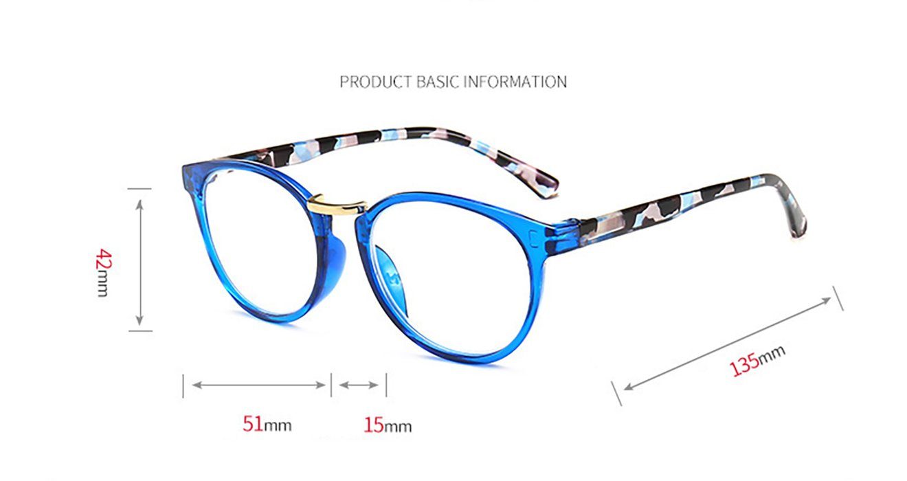 Lesebrille bedruckte presbyopische Rahmen Mode PACIEA Gläser blaue anti