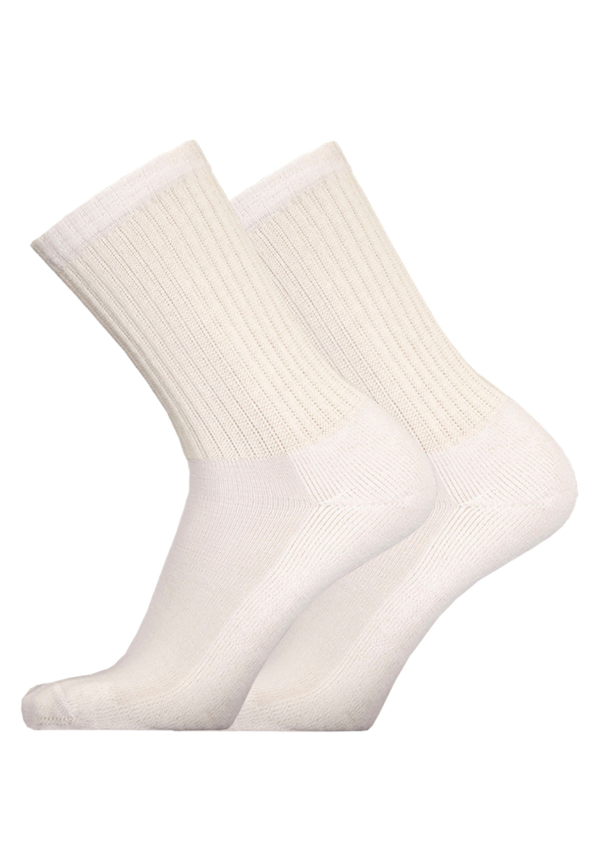 UphillSport Socken MERINO SPORT 2er Pack (2-Paar) in atmungsaktiver Qualität altweiß
