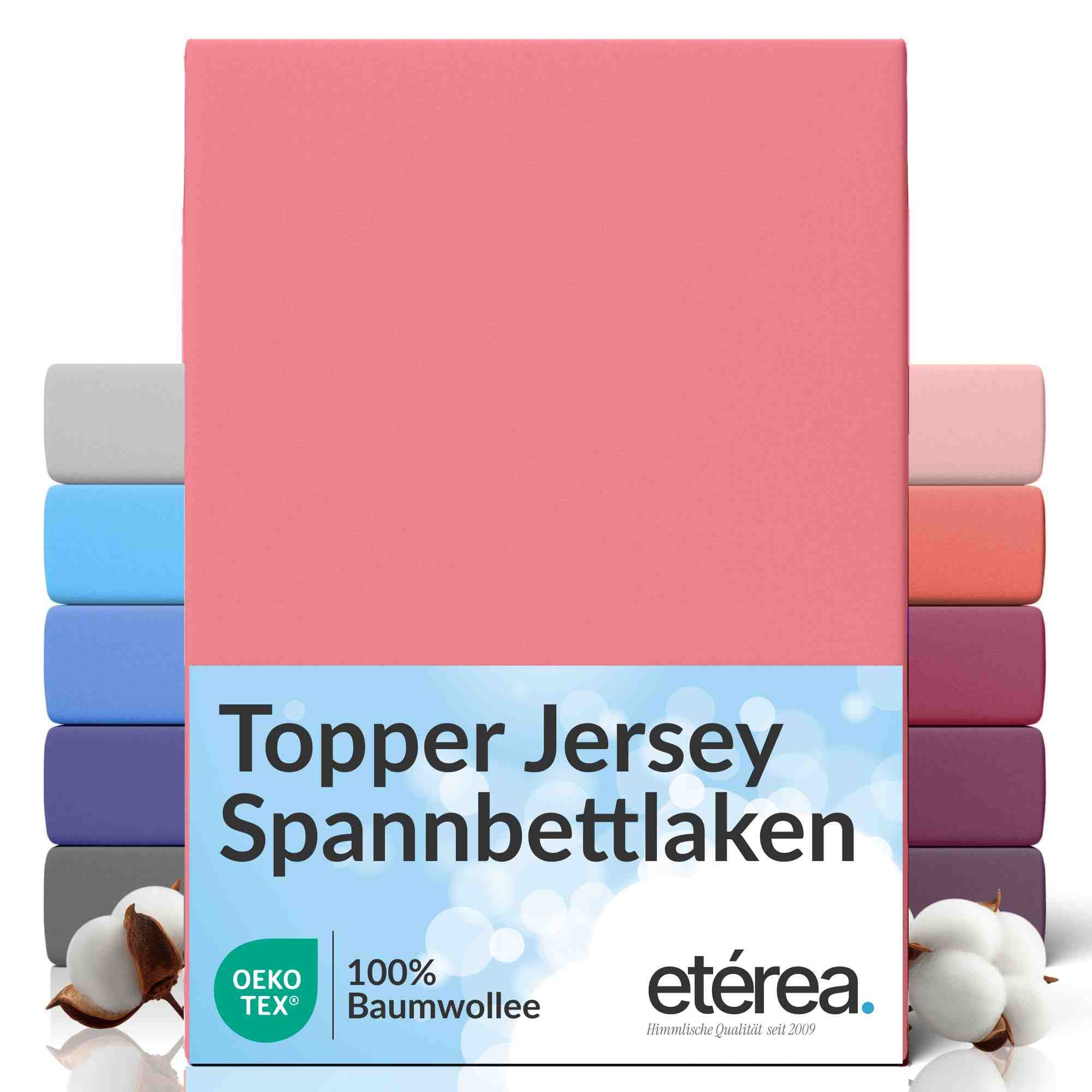 etérea Himmlische Qualität Spannbettlaken etérea Comfort Jersey Topper Spannbettlaken, Jersey, Gummizug: rundum, (1 Stück)