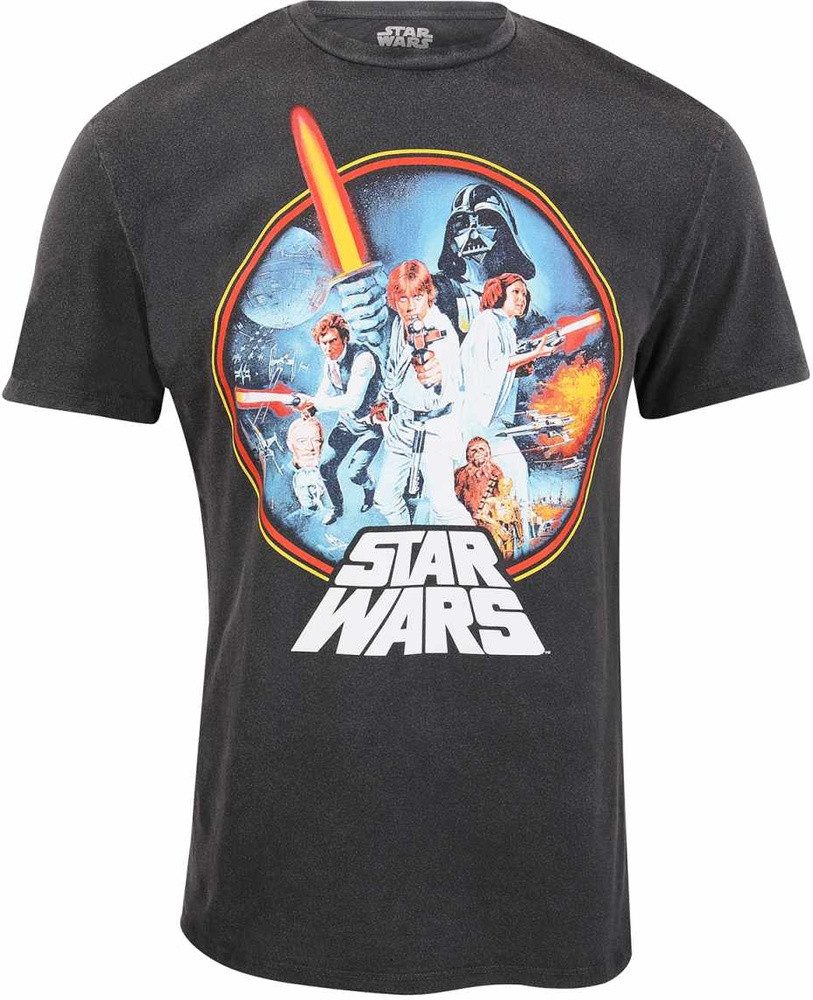 Star Wars T-Shirt Unisex Acid Wash T-Shirt) T-Shirt