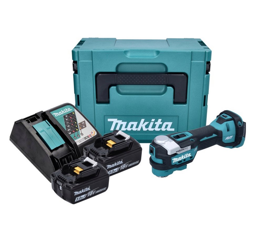 Thumbnail - Makita Akku-Multifunktionswerkzeug DTM 52 RTJ Akku Multifunktionswerkzeug 18 V Starlock Max Brushless +