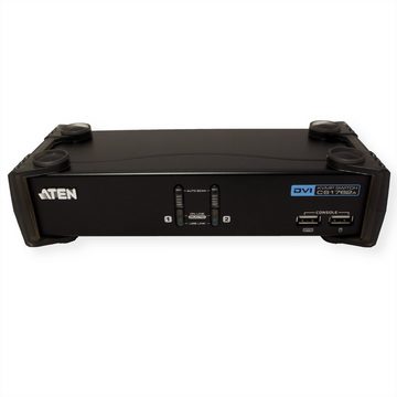 Aten CS1762A KVM Switch DVI, USB, Audio, USB-Hub, 2 Ports Computer-Adapter