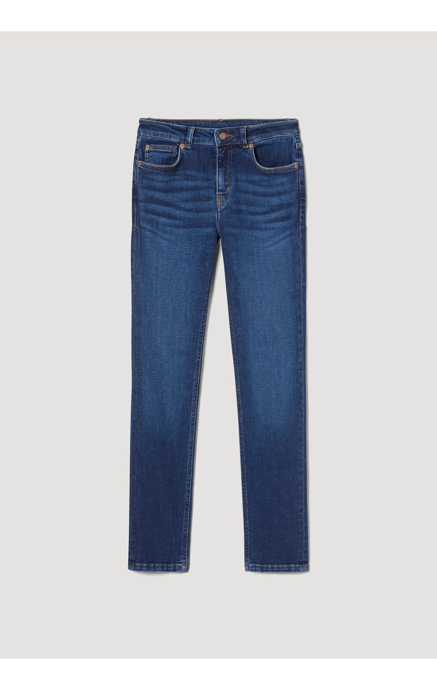 Bio-Denim 5-Pocket-Jeans aus Lea Fit (1-tlg) Hessnatur Slim