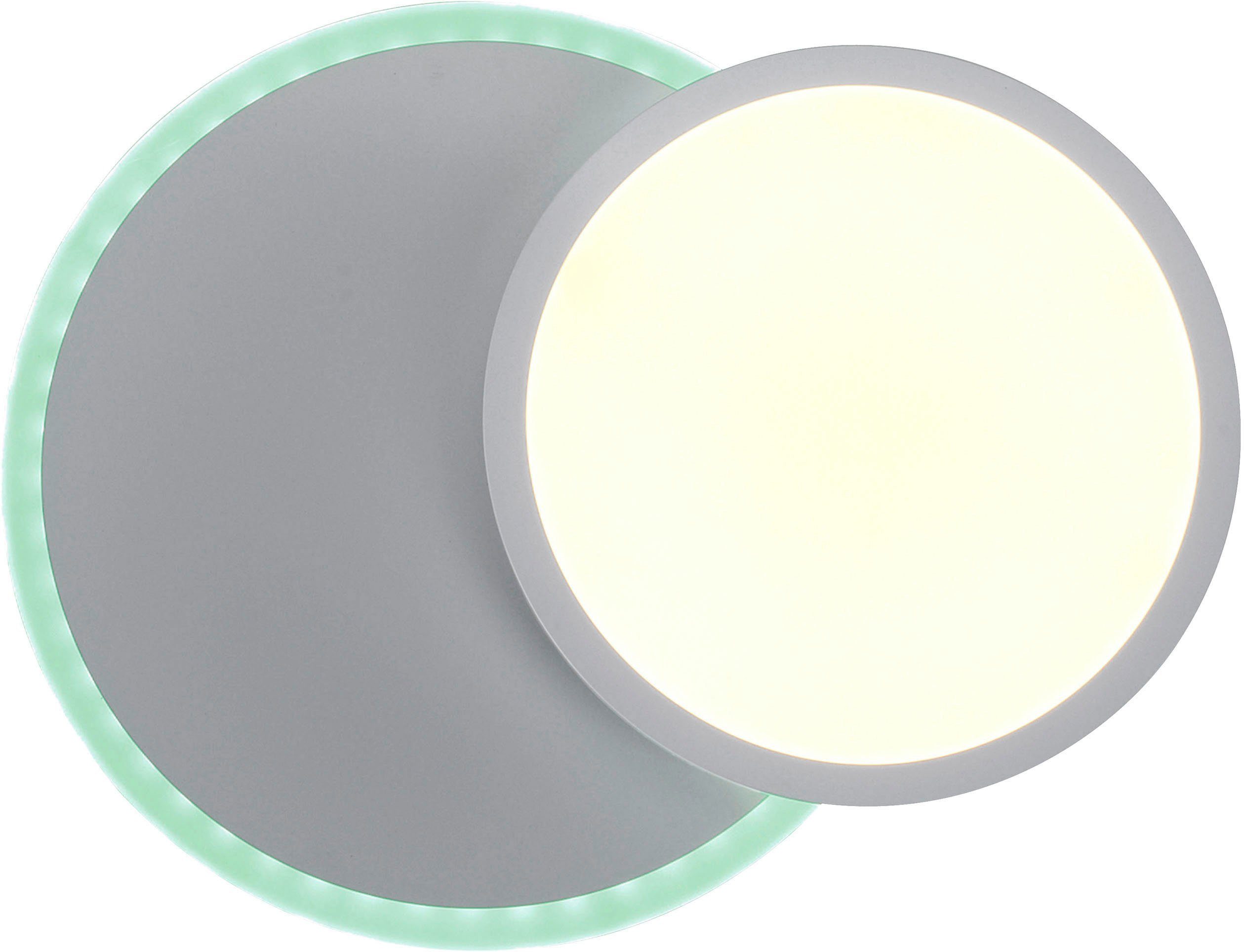JUST LIGHT Deckenleuchte MADINA, CCT - über Fernbedienung, Memory, nach Trennung vom Netz, RGB, dimmbar über Fernbedienung, LED fest integriert, warmweiß - kaltweiß, CCT-tunable white,RGB,dimmbar über Fernbedienung,Funk-Fernbedienung