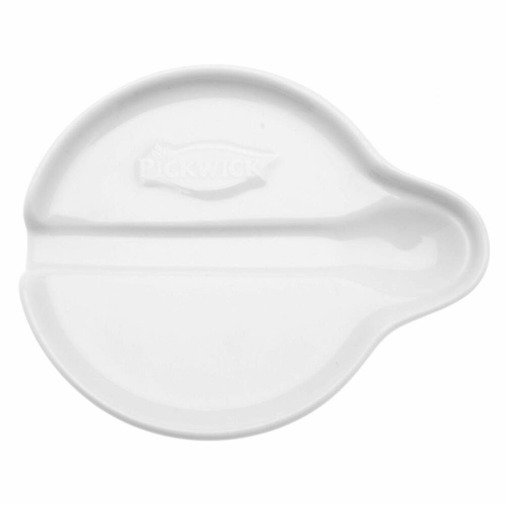 PICKWICK Untertasse Untertasse, Teebeutelablage, Porzellan, weiß