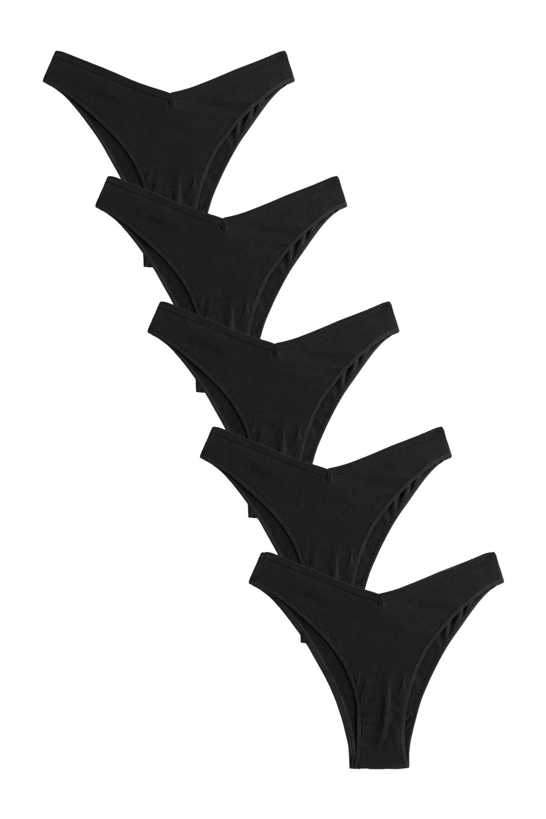 Next Slip 5 x Baumwollslips - besonders hoher Beinausschnitt (5-St) günstig online kaufen