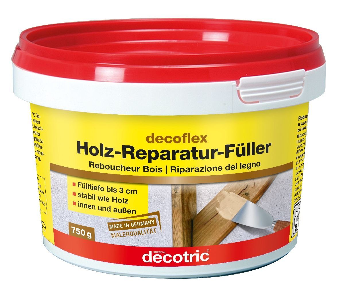 decotric® Spachtelmasse Decotric Decoflex Holz-Reparaturfüller 750 g
