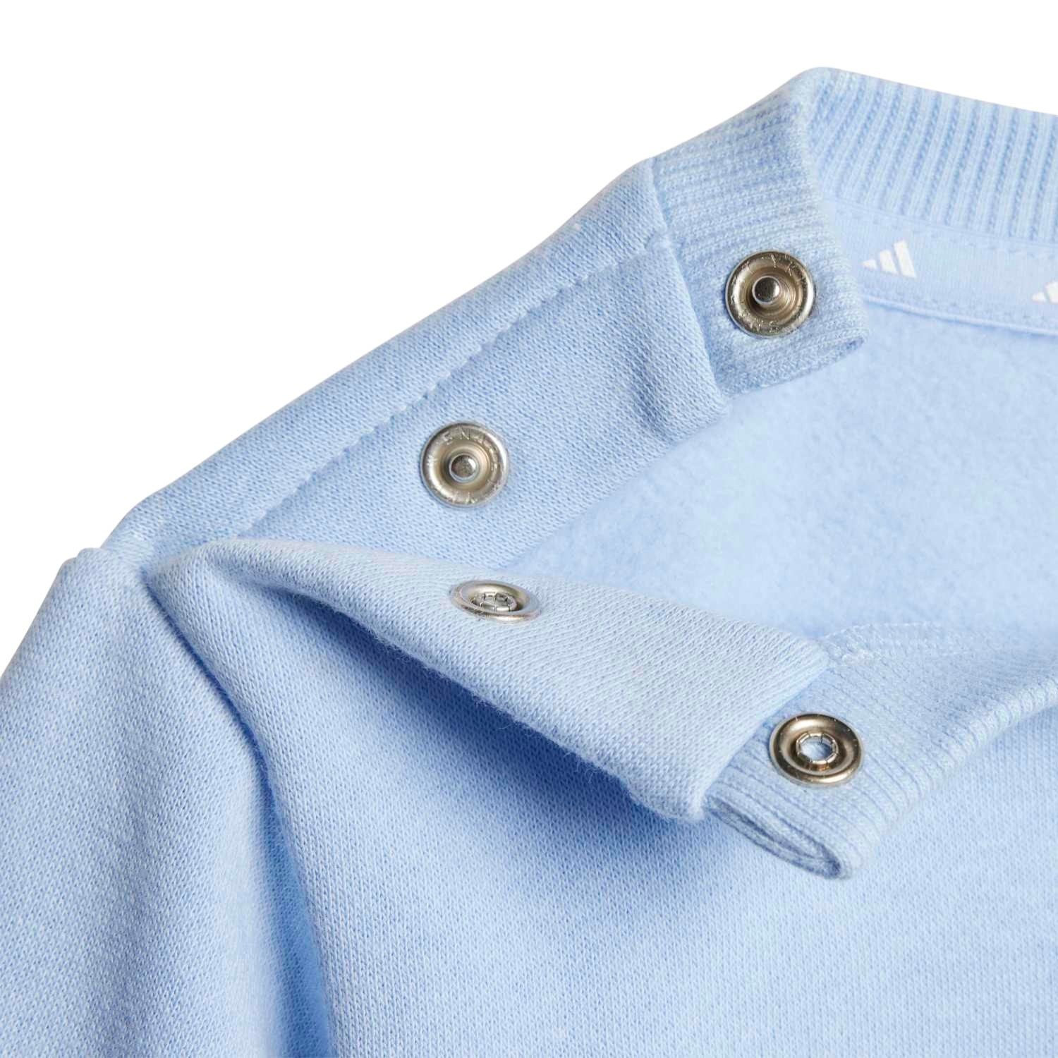 adidas Performance Jogginganzug Essentials 240 (Baumwolle-Mischung) hellblau/royalblau Kleinkinder