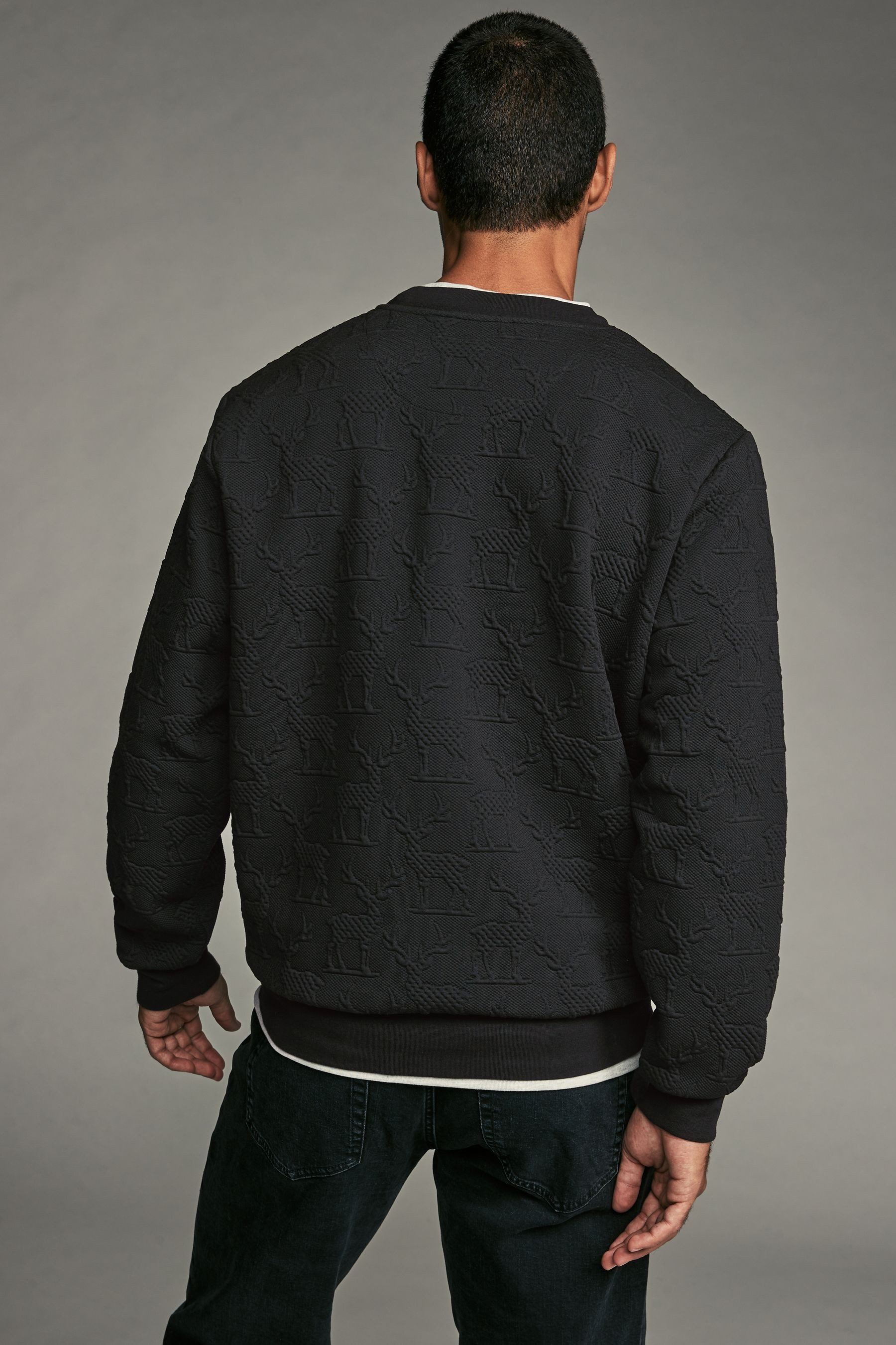 Next Sweatshirt Weihnachtliches Gesteppes Sweatshirt (1-tlg) günstig online kaufen
