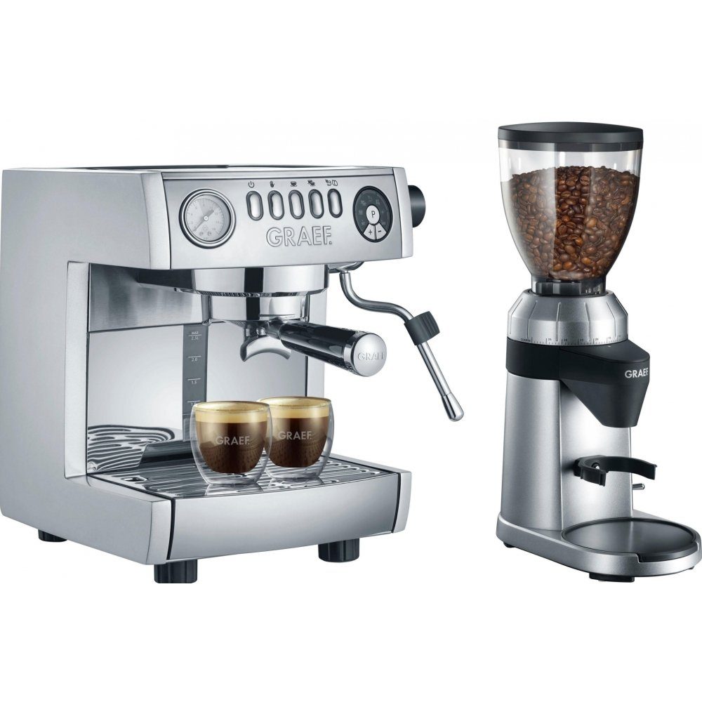 Graef Espressomaschine marchesa ES850 + CM850 - Espressomaschine +  Kaffeemühle