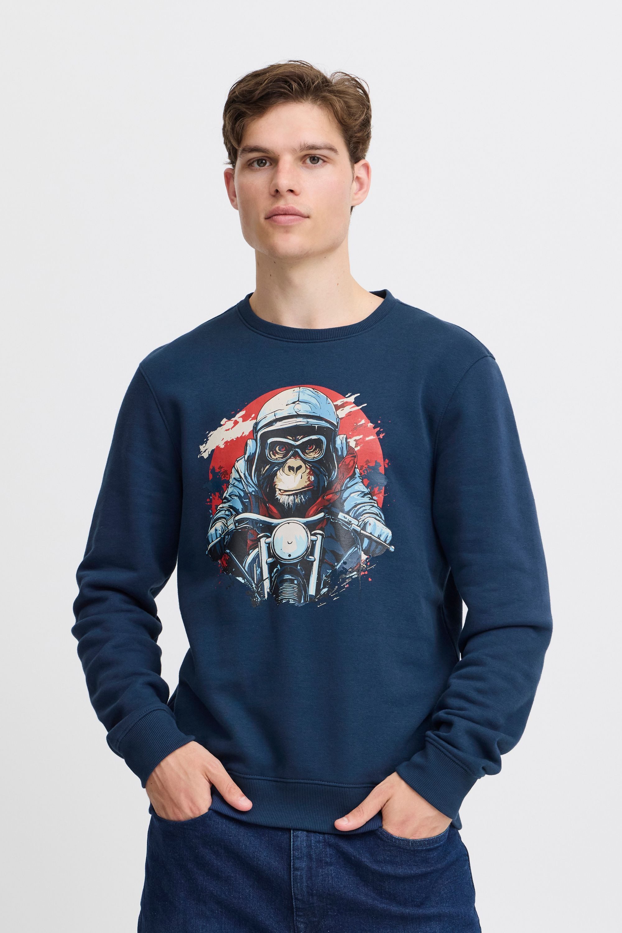 Blend Rundhalspullover BHSweatshirt Lässiger Sweatpullover mit günstig online kaufen