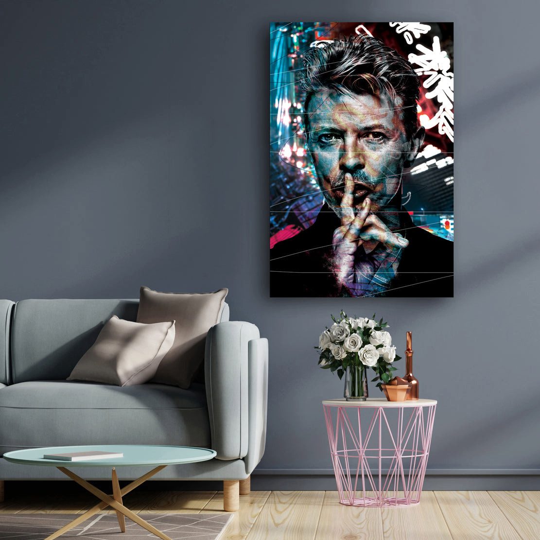 Artedinoi Leinwandbild Bowie Pop Art Leinwandbild Wandbild Ikone Musik Bild günstig online kaufen