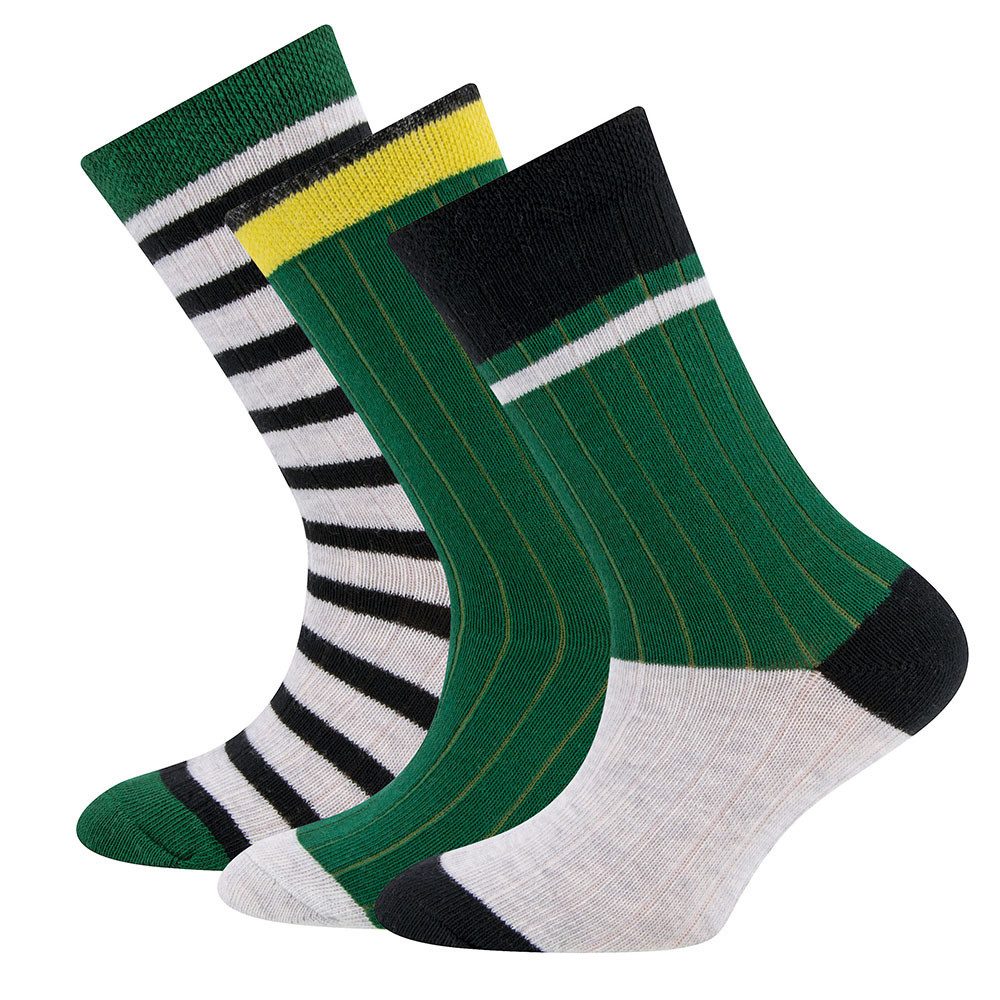Socken Socken 3er Pack Rippe/Ringel