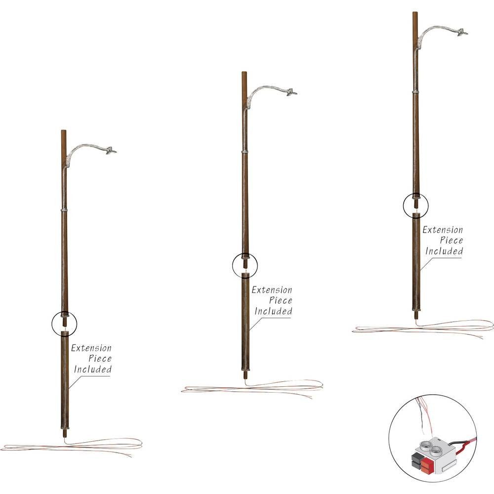 Modelleisenbahn-Signal N 3er-Set Holzlaterne