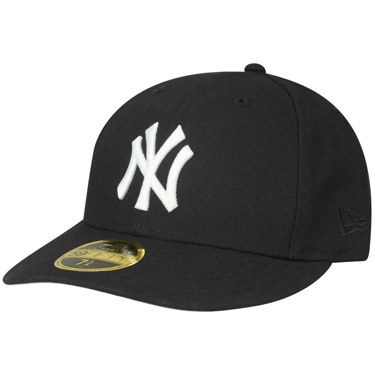 New Era York Yankees Low New 59Fifty Cap Profile Schwarz/Weiß Fitted