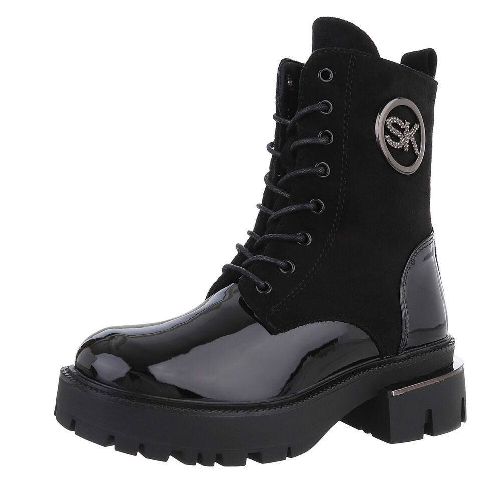 Ital-Design Damen Schnürschuhe Freizeit Schnürstiefelette (87214589) günstig online kaufen