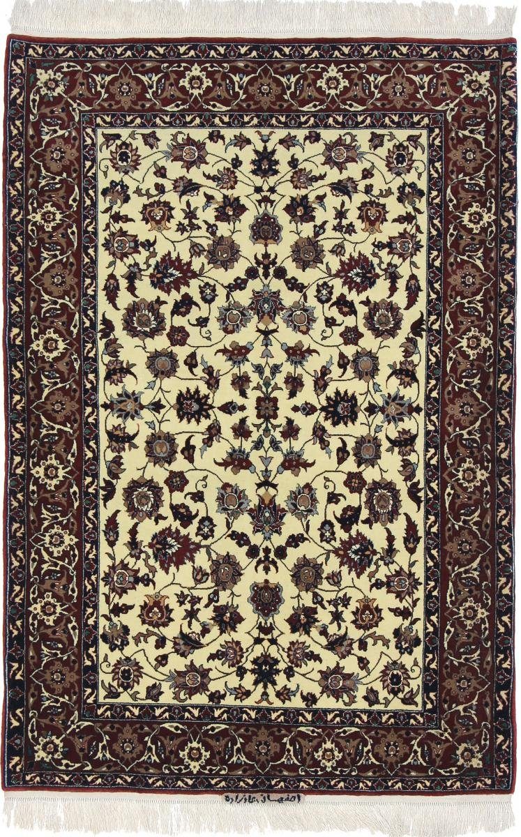 Orientteppich Isfahan 91x149 Handgeknüpfter Orientteppich / Perserteppich, Nain Trading, rechteckig, Höhe: 8 mm