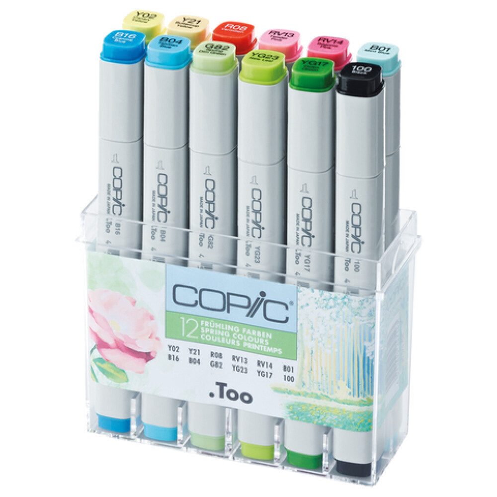 Marker Marker Set - Frühlingfarben - 12 Stück
